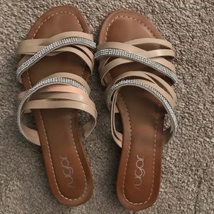 Bejeweled sandals